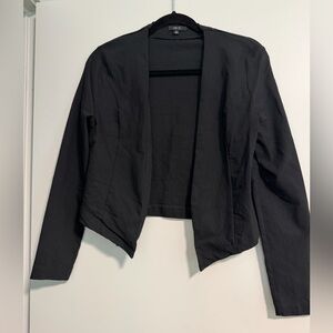 Elegant Black Women's Cropped Jacket/Blazer
